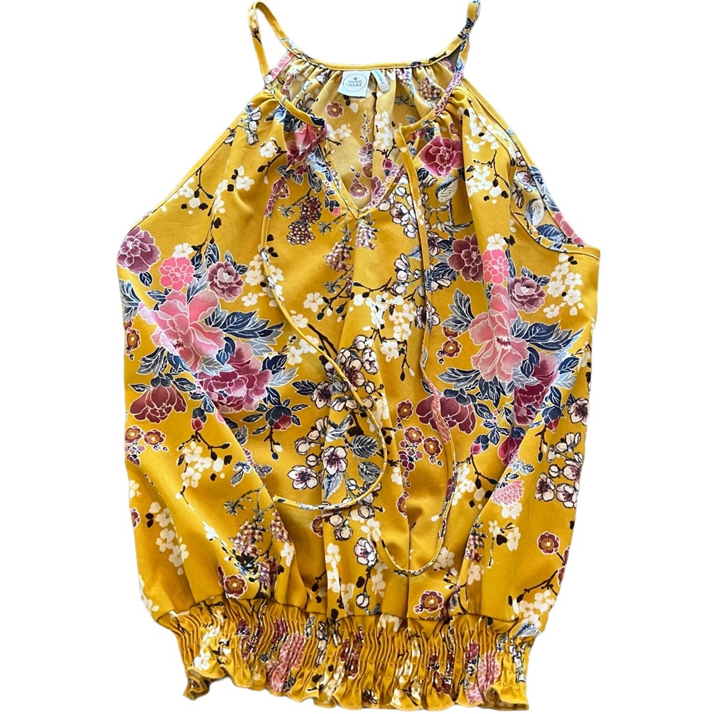 NWOT Paper Crane Sleeveless Floral Top Size Small